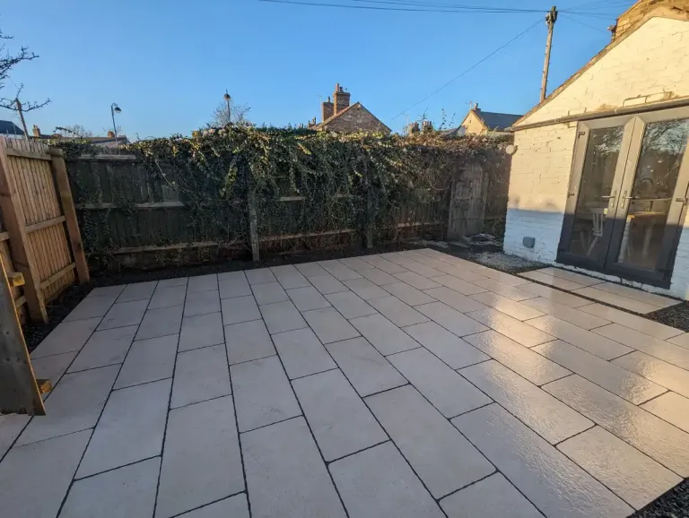 Completed Porcelain Patio